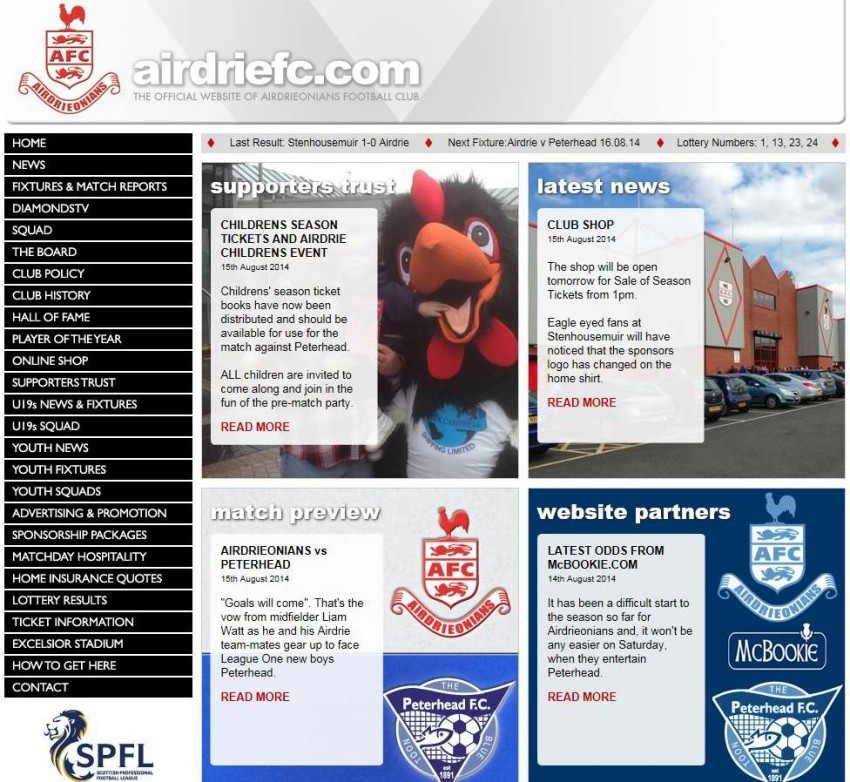Celtic FC official website